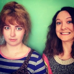 Claptrap. Image shows from L to R: Jessie Nixon, Becky Povall. Claptrap. Image shows from L to R: Jessie Nixon, Becky Povall.