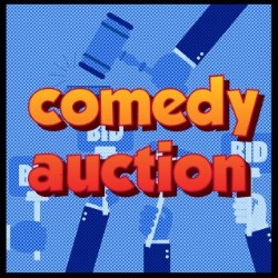 Comedy Auction. Image shows from L to R: Tony Law, Edward Aczel, Joz Norris. Comedy Auction. Image shows from L to R: Tony Law, Edward Aczel, Joz Norris.