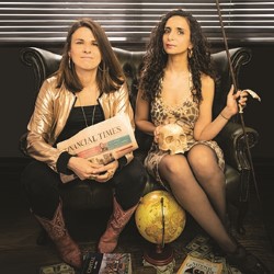 Ella Al-Shamahi and Susie Steed: Gold Diggers. Image shows from L to R: Susie Steed, Ella Al-Shamahi. Ella Al-Shamahi and Susie Steed: Gold Diggers. Image shows from L to R: Susie Steed, Ella Al-Shamahi.