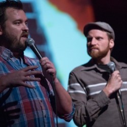 Found Footage Festival: Volume 9. Image shows from L to R: Joe Pickett, Nick Prueher. Found Footage Festival: Volume 9. Image shows from L to R: Joe Pickett, Nick Prueher.