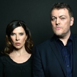 Ronni Ancona and Lewis MacLeod: Just Checking In. Image shows from L to R: Ronni Ancona, Lewis Macleod. Ronni Ancona and Lewis MacLeod: Just Checking In. Image shows from L to R: Ronni Ancona, Lewis Macleod.