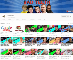 Bad Teeth YouTube channel. Bad Teeth YouTube channel.