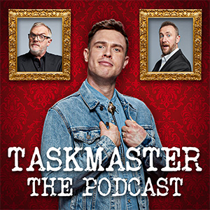 Taskmaster The Podcast. Image shows from L to R: Greg Davies, Ed Gamble, Alex Horne. Taskmaster The Podcast. Image shows from L to R: Greg Davies, Ed Gamble, Alex Horne.