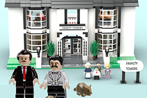 Fawlty Towers made out of Lego