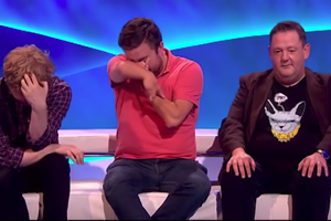 The Last Leg. Image shows from L to R: Josh Widdicombe, Alex Brooker, Johnny Vegas. Copyright: Open Mike Productions. The Last Leg. Image shows from L to R: Josh Widdicombe, Alex Brooker, Johnny Vegas. Copyright: Open Mike Productions.