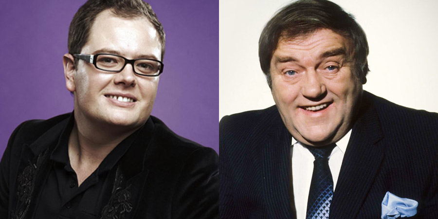 Image shows from L to R: Alan Carr, Les Dawson. Image shows from L to R: Alan Carr, Les Dawson.