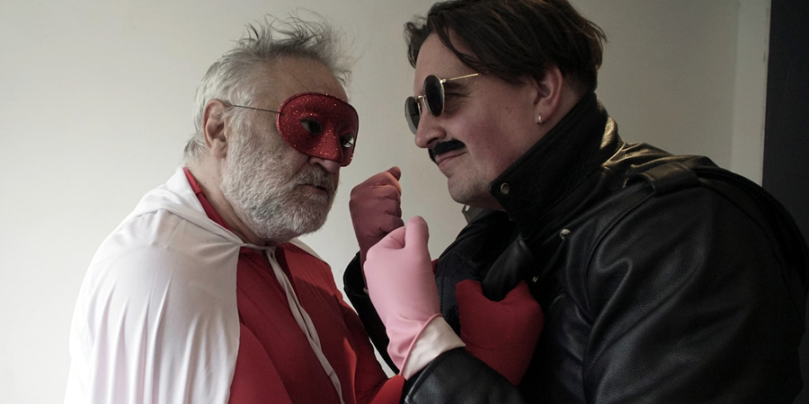 Image shows from L to R: Tony Slattery, Eddie Argos. Image shows from L to R: Tony Slattery, Eddie Argos.