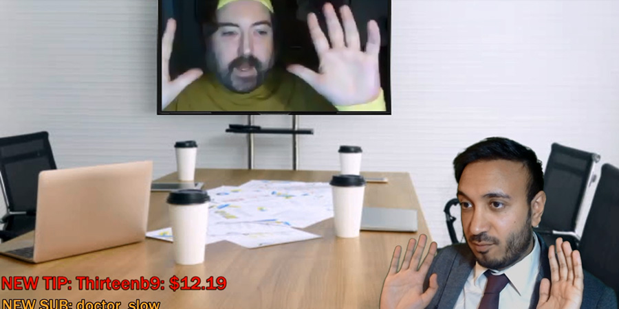 Image shows from L to R: Nick Helm, Bilal Zafar. Image shows from L to R: Nick Helm, Bilal Zafar.
