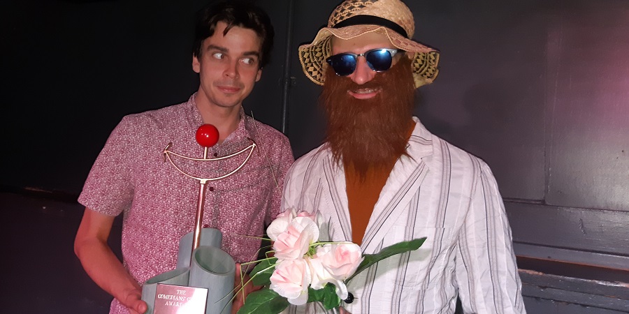 The Comedians' Choice Awards 2019. Image shows from L to R: Joz Norris, Ben Target. The Comedians' Choice Awards 2019. Image shows from L to R: Joz Norris, Ben Target.