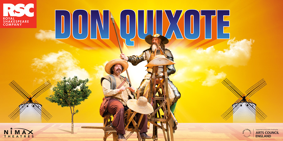 Don Quixote. Image shows from L to R: David Threlfall, Rufus Hound. Don Quixote. Image shows from L to R: David Threlfall, Rufus Hound.