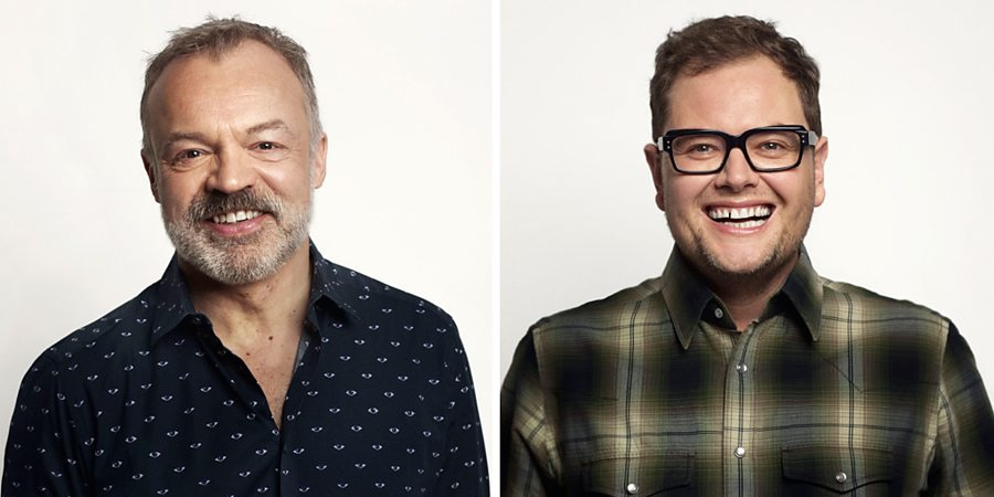Image shows from L to R: Graham Norton, Alan Carr. Image shows from L to R: Graham Norton, Alan Carr.