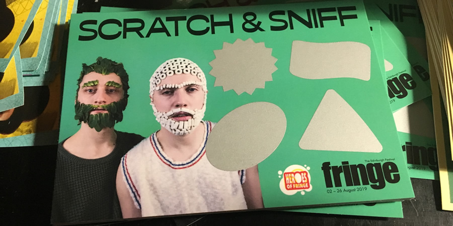 Scratch & Sniff flyer. Copyright: Ian Wolf. Scratch & Sniff flyer. Copyright: Ian Wolf.