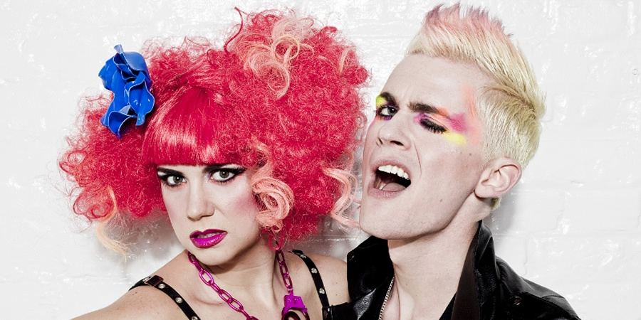 Frisky & Mannish. Image shows from L to R: Laura Corcoran, Matthew Floyd Jones. Copyright: Rosie Colins. Frisky & Mannish. Image shows from L to R: Laura Corcoran, Matthew Floyd Jones. Copyright: Rosie Colins.