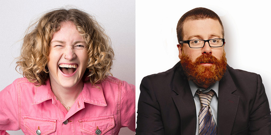 Image shows from L to R: Grace Campbell, Frankie Boyle. Image shows from L to R: Grace Campbell, Frankie Boyle.