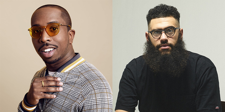 Hex Shop. Image shows from L to R: Kiell Smith-Bynoe, Jamali Maddix. Hex Shop. Image shows from L to R: Kiell Smith-Bynoe, Jamali Maddix.