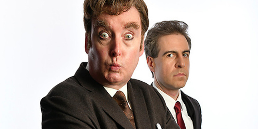 Howerd's End. Image shows from L to R: Simon Cartwright, Mark Farrelly. Copyright: Steve Ullathorne. Howerd's End. Image shows from L to R: Simon Cartwright, Mark Farrelly. Copyright: Steve Ullathorne.