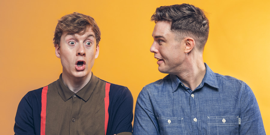 Off Menu. Image shows from L to R: James Acaster, Ed Gamble. Copyright: Paul Gilbey. Off Menu. Image shows from L to R: James Acaster, Ed Gamble. Copyright: Paul Gilbey.