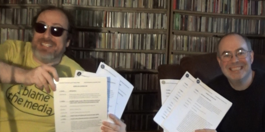 The John Dredge Nothing To Do With Anything Show scripts. Image shows from L to R: Richard Cray, John Dredge. The John Dredge Nothing To Do With Anything Show scripts. Image shows from L to R: Richard Cray, John Dredge.