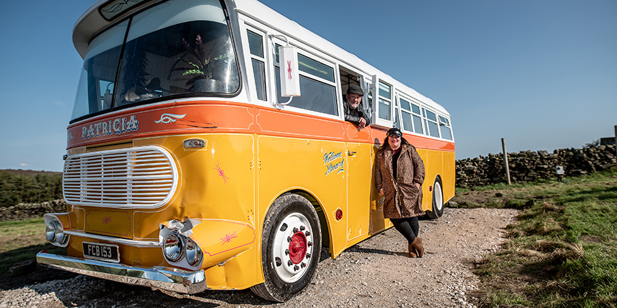 Johnny Vegas: Carry On Glamping. Image shows from L to R: Johnny Vegas, Beverley Dixon. Johnny Vegas: Carry On Glamping. Image shows from L to R: Johnny Vegas, Beverley Dixon.