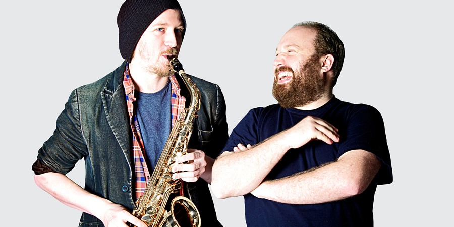 Jonny & The Baptists. Image shows from L to R: Paddy Gervers, Jonny Donahoe. Copyright: Anna Soderblom. Jonny & The Baptists. Image shows from L to R: Paddy Gervers, Jonny Donahoe. Copyright: Anna Soderblom.