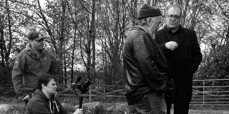 Image shows from L to R: Michael Cumming, Stewart Lee, Rob Lloyd. Copyright: Michael Cumming.