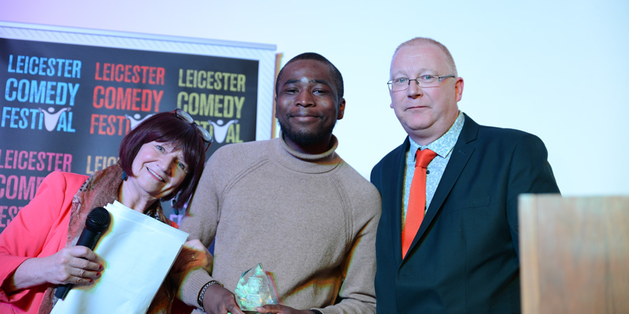 Leicester Comedy Festival awards 2019. Image shows from L to R: Janice Connolly, Michael Odewale. Leicester Comedy Festival awards 2019. Image shows from L to R: Janice Connolly, Michael Odewale.