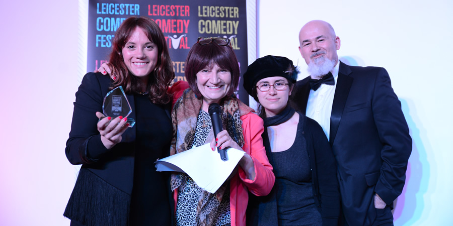 Vikki Stone wins at Leicester Comedy Festival awards 2019. Vikki Stone wins at Leicester Comedy Festival awards 2019.