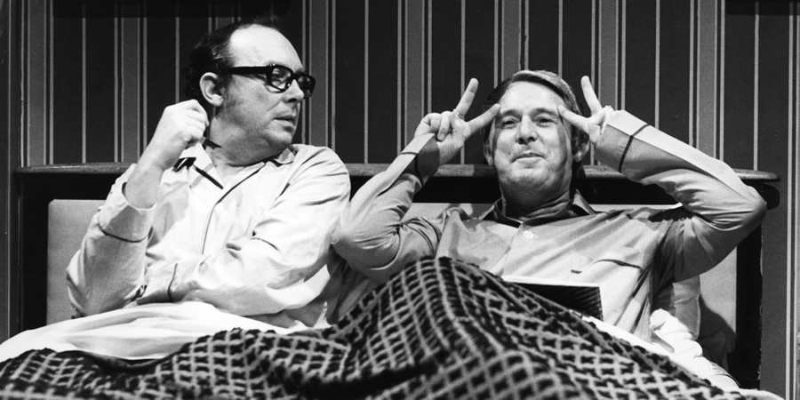 Image shows from L to R: Eric Morecambe, Ernie Wise. Image shows from L to R: Eric Morecambe, Ernie Wise.