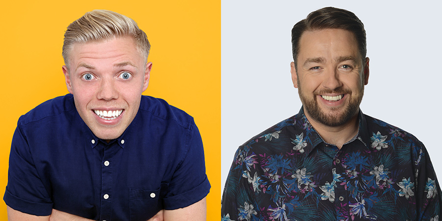 Image shows from L to R: Rob Beckett, Jason Manford. Image shows from L to R: Rob Beckett, Jason Manford.