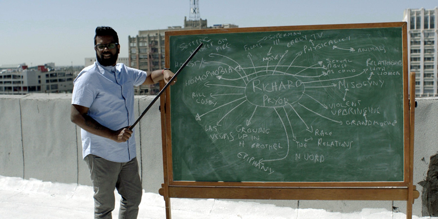 Passions: Richard Pryor By Romesh Ranganathan. Romesh Ranganathan. Copyright: Rumpus Media. Passions: Richard Pryor By Romesh Ranganathan. Romesh Ranganathan. Copyright: Rumpus Media.