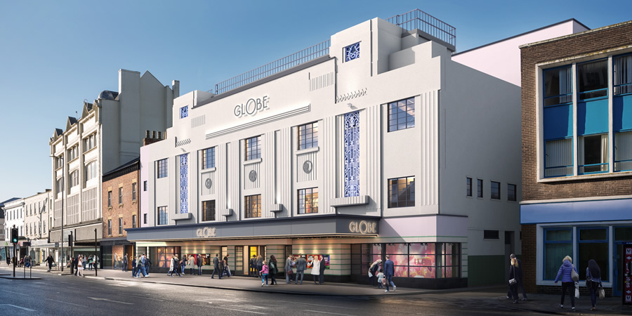 Stockton Globe redevelopment plan - CGI image. Stockton Globe redevelopment plan - CGI image.