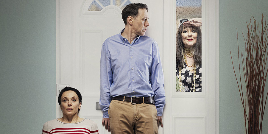 The Unfriend. Image shows from L to R: Amanda Abbington, Reece Shearsmith, Frances Barber. The Unfriend. Image shows from L to R: Amanda Abbington, Reece Shearsmith, Frances Barber.