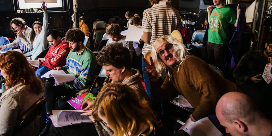 Weirdos Panto 2019 rehearsal. Weirdos Panto 2019 rehearsal.