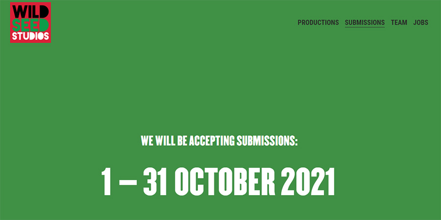 Wildseed Studios 2021 Submissions screenshot. Wildseed Studios 2021 Submissions screenshot.