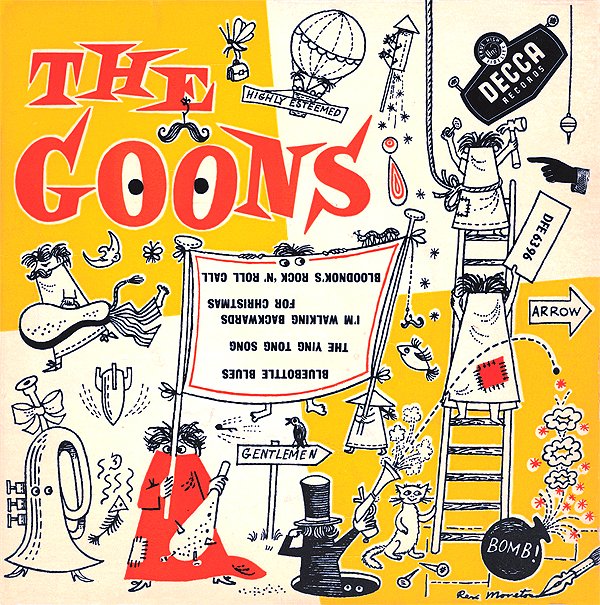 The Goons EP front - DFE 6396. Copyright: Decca. The Goons EP front - DFE 6396. Copyright: Decca.