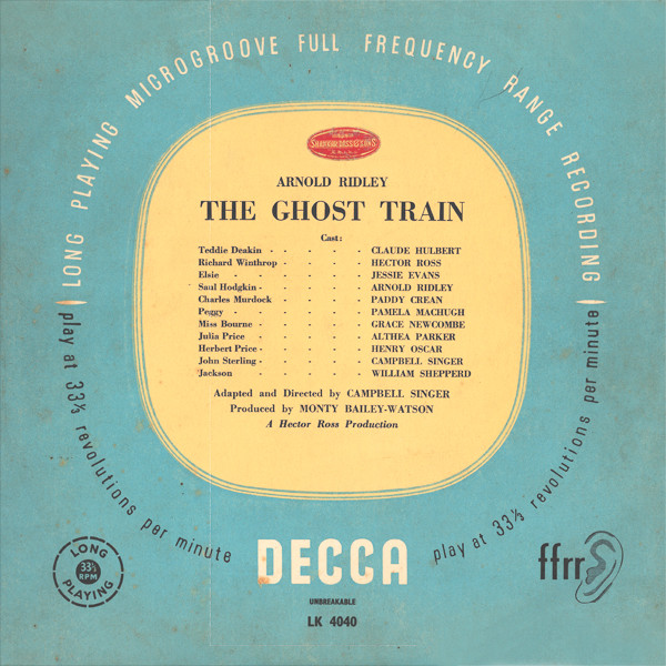 The Ghost Train front - LK 4040. Copyright: Decca. The Ghost Train front - LK 4040. Copyright: Decca.