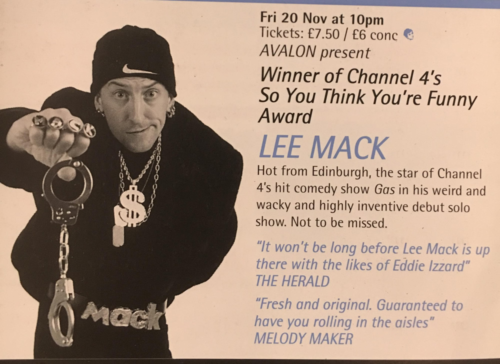 Lee Mack at Komedia Brighton - 20 Nov 1998. Lee Mack. Copyright: Komedia Entertainment. Lee Mack at Komedia Brighton - 20 Nov 1998. Lee Mack. Copyright: Komedia Entertainment.