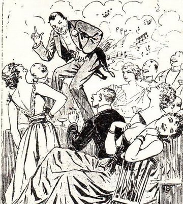 Cartoon of Joseph Pujol, 'Le Pétomane'. Cartoon of Joseph Pujol, 'Le Pétomane'.