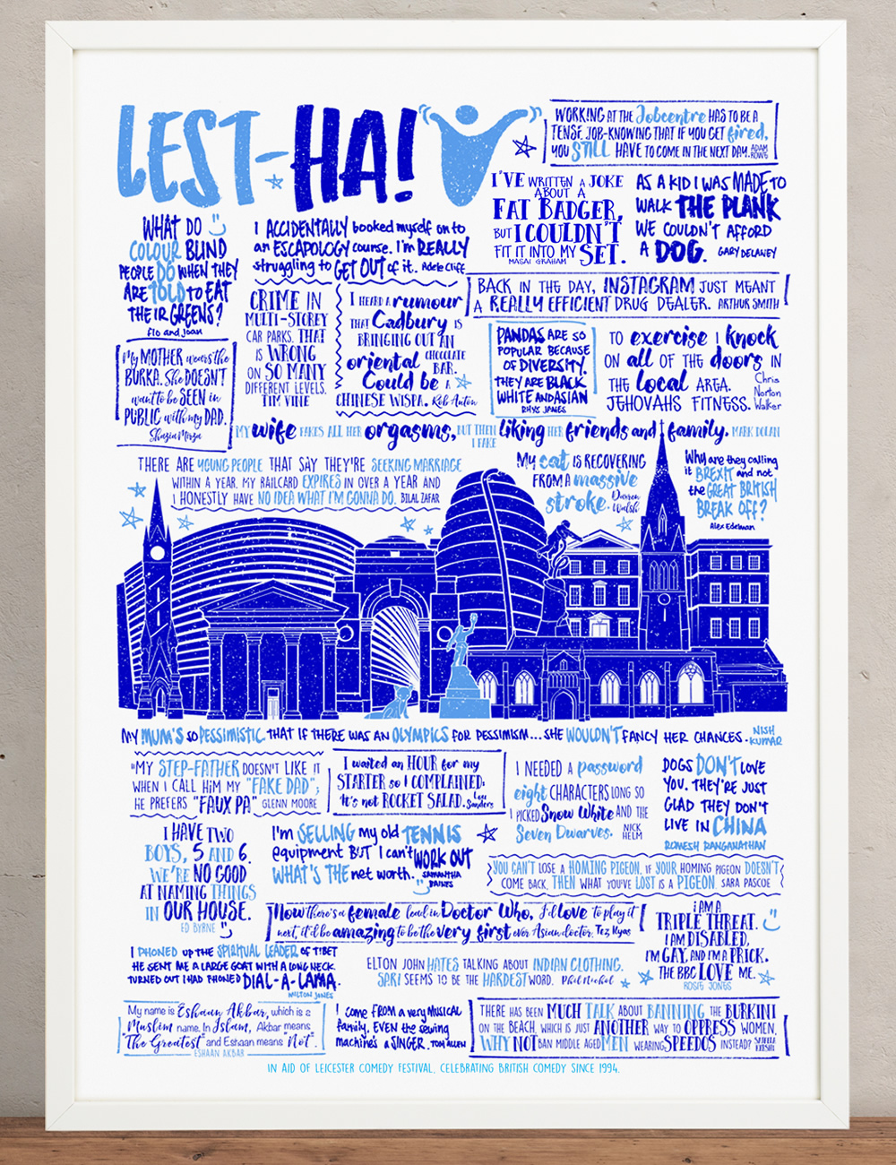 Lest-Ha! poster. Copyright: Leicester Comedy Festival. Lest-Ha! poster. Copyright: Leicester Comedy Festival.