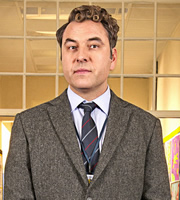 Big School. Mr Church (David Walliams). Copyright: BBC / King Bert Productions. Big School. Mr Church (David Walliams). Copyright: BBC / King Bert Productions.