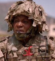 Bluestone 42. Jasmine (Susan Wokoma). Copyright: BBC. Bluestone 42. Jasmine (Susan Wokoma). Copyright: BBC.