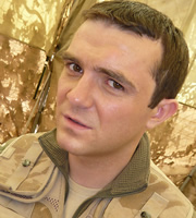 Bluestone 42. Mac (Jamie Quinn). Copyright: BBC. Bluestone 42. Mac (Jamie Quinn). Copyright: BBC.