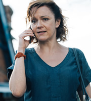 Detectorists. Becky (Rachael Stirling). Copyright: Channel X / Lola Entertainment. Detectorists. Becky (Rachael Stirling). Copyright: Channel X / Lola Entertainment.
