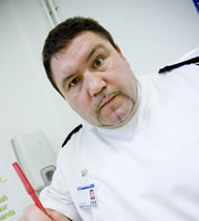 Getting On. Hilary Loftus (Ricky Grover). Copyright: Vera Productions. Getting On. Hilary Loftus (Ricky Grover). Copyright: Vera Productions.