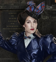Terry Pratchett's Going Postal. Sachrissa Cripslock (Tamsin Greig). Copyright: The Mob Film Co. Terry Pratchett's Going Postal. Sachrissa Cripslock (Tamsin Greig). Copyright: The Mob Film Co.