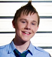 Half Moon Investigations. Red Sharkey (Sebastian Charles). Copyright: BBC. Half Moon Investigations. Red Sharkey (Sebastian Charles). Copyright: BBC.