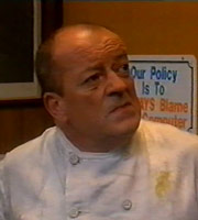 Heartburn Hotel. Harry Springer (Tim Healy). Copyright: BBC. Heartburn Hotel. Harry Springer (Tim Healy). Copyright: BBC.