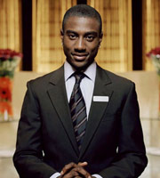 Hotel Babylon. Ben Trueman (Michael Obiora). Copyright: Carnival Films. Hotel Babylon. Ben Trueman (Michael Obiora). Copyright: Carnival Films.