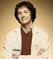 Lab Rats. Dr Alex Beenyman (Chris Addison). Copyright: BBC. Lab Rats. Dr Alex Beenyman (Chris Addison). Copyright: BBC.