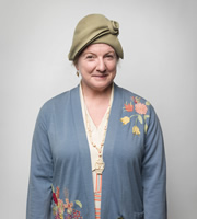 Mapp & Lucia. Godiva 'Diva' Plaistow (Felicity Montagu). Copyright: BBC. Mapp & Lucia. Godiva 'Diva' Plaistow (Felicity Montagu). Copyright: BBC.